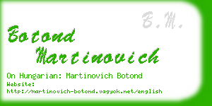 botond martinovich business card